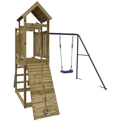 Complex de joaca VidaXL 3155872 (Blue/Natural) Thumb