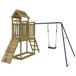 Complex de joaca VidaXL 3155872 (Blue/Natural)