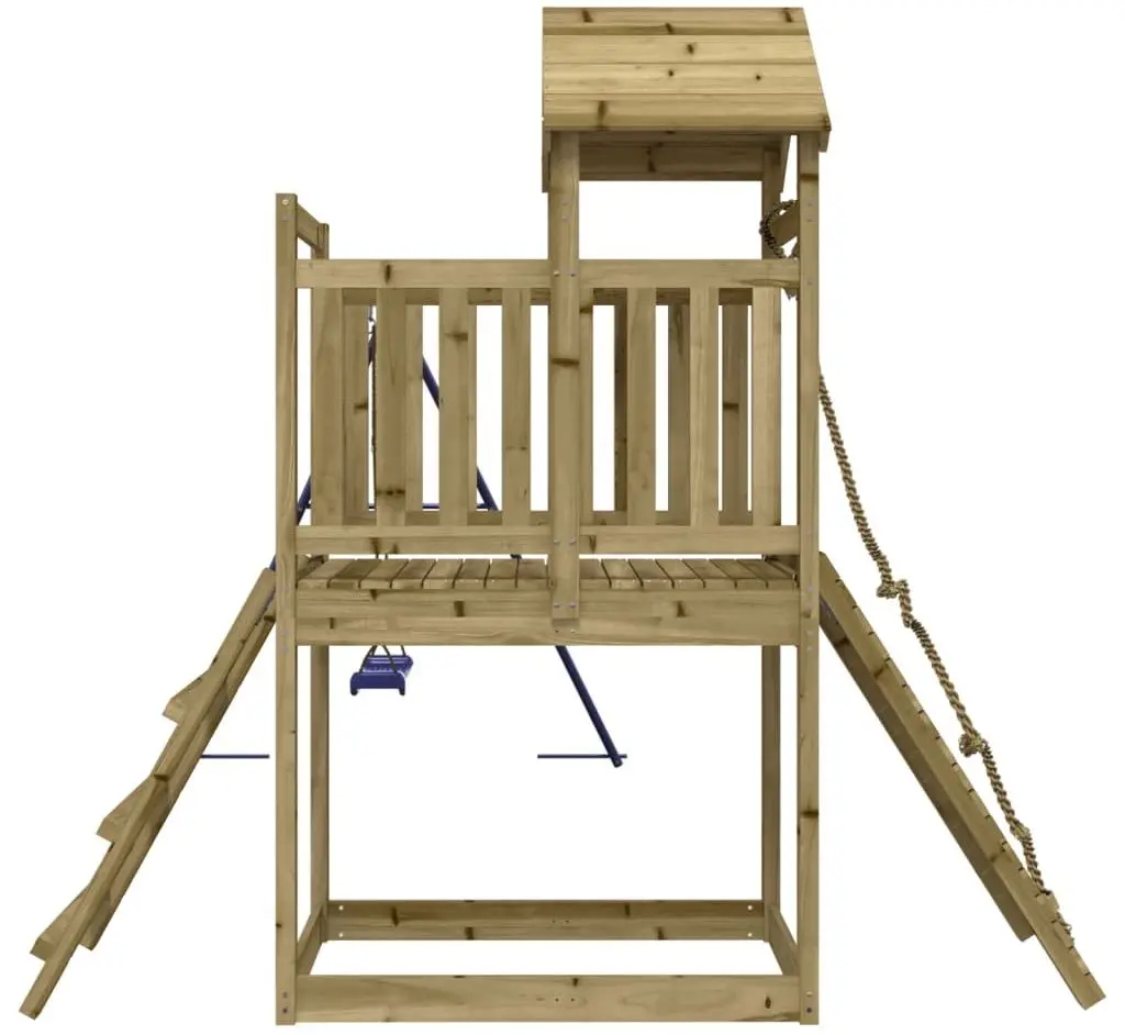 Complex de joaca VidaXL 3155872 (Blue/Natural) - 4