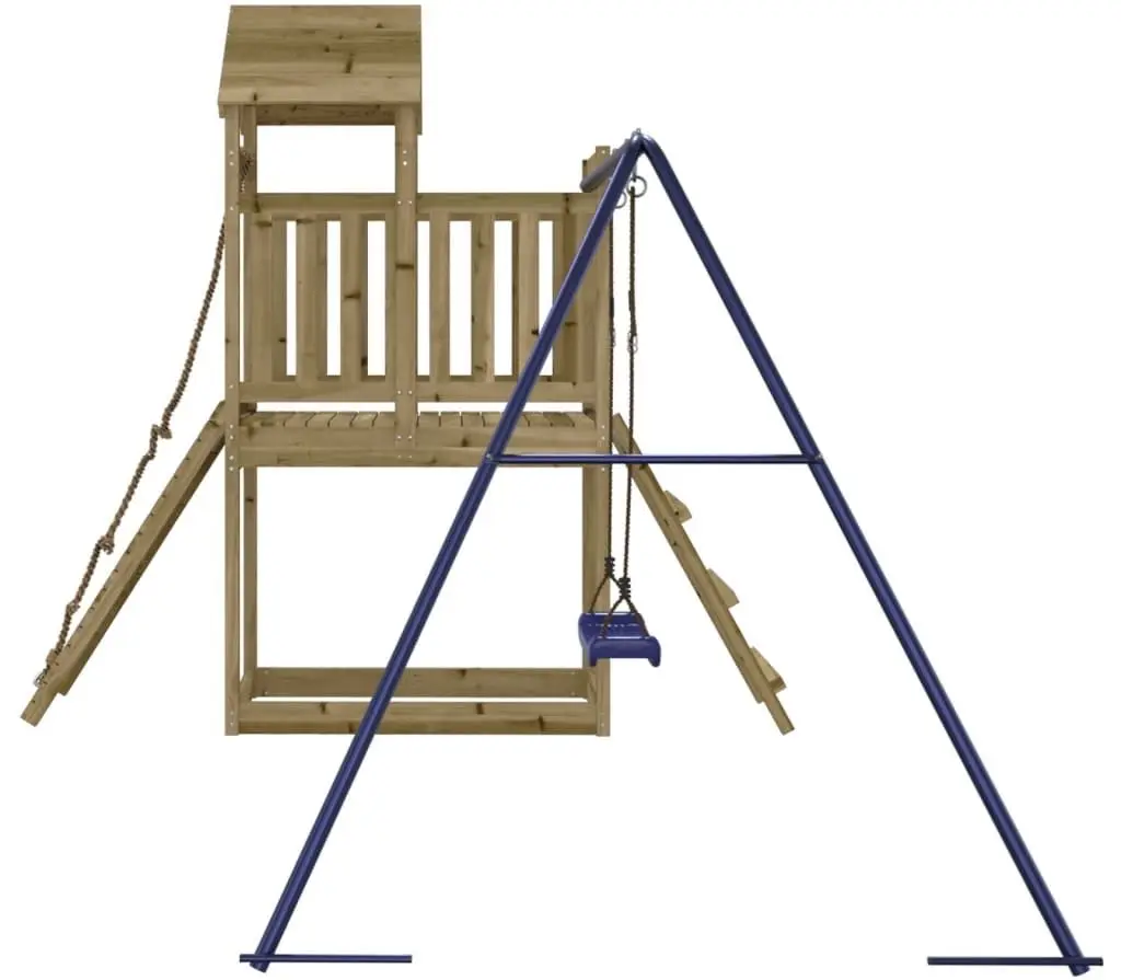 Complex de joaca VidaXL 3155872 (Blue/Natural) - 5