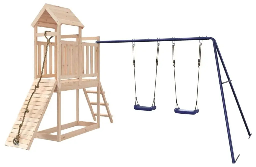 Complex de joaca VidaXL 3155873 (Natural/Blue) - 2