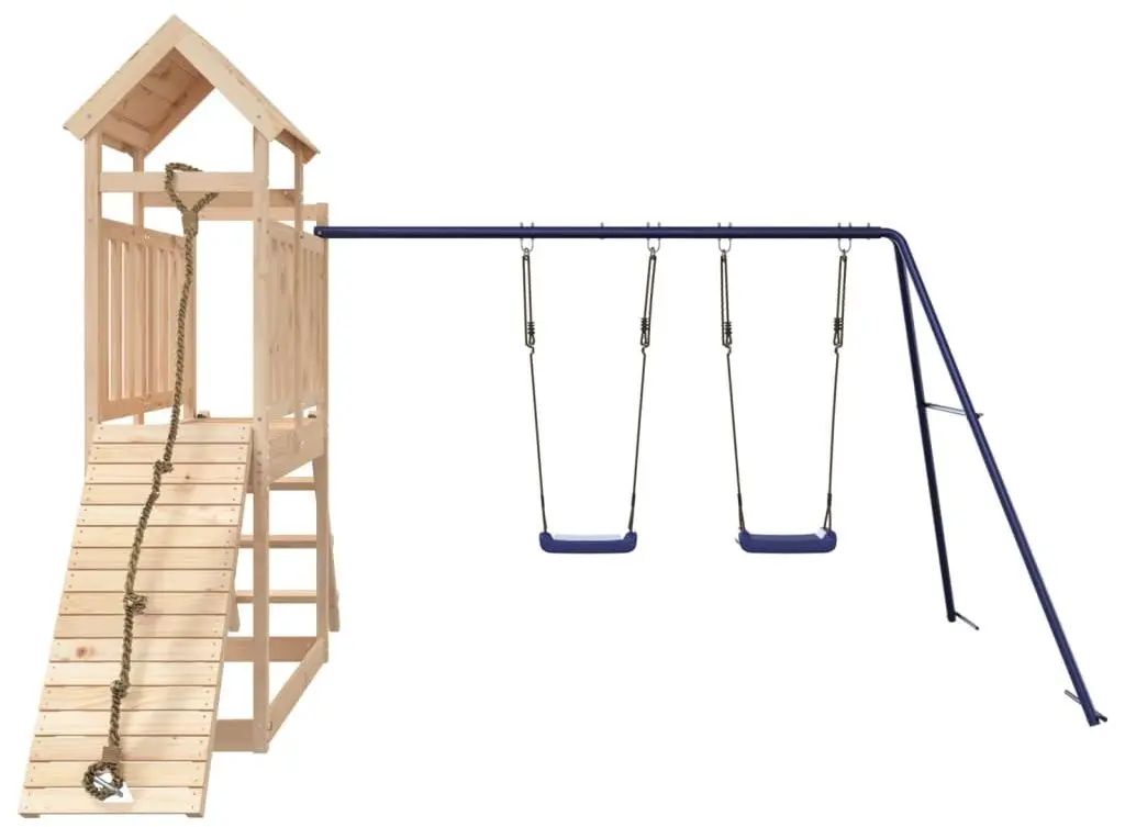 Complex de joaca VidaXL 3155873 (Natural/Blue) - 3