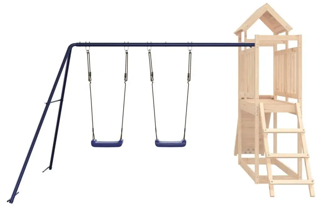 Complex de joaca VidaXL 3155873 (Natural/Blue) - 5
