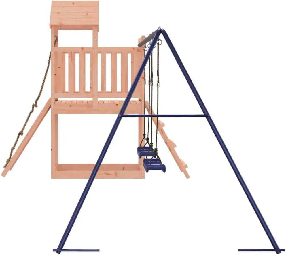 Complex de joacă VidaXL 3155874 (Wood/Blue) - 5