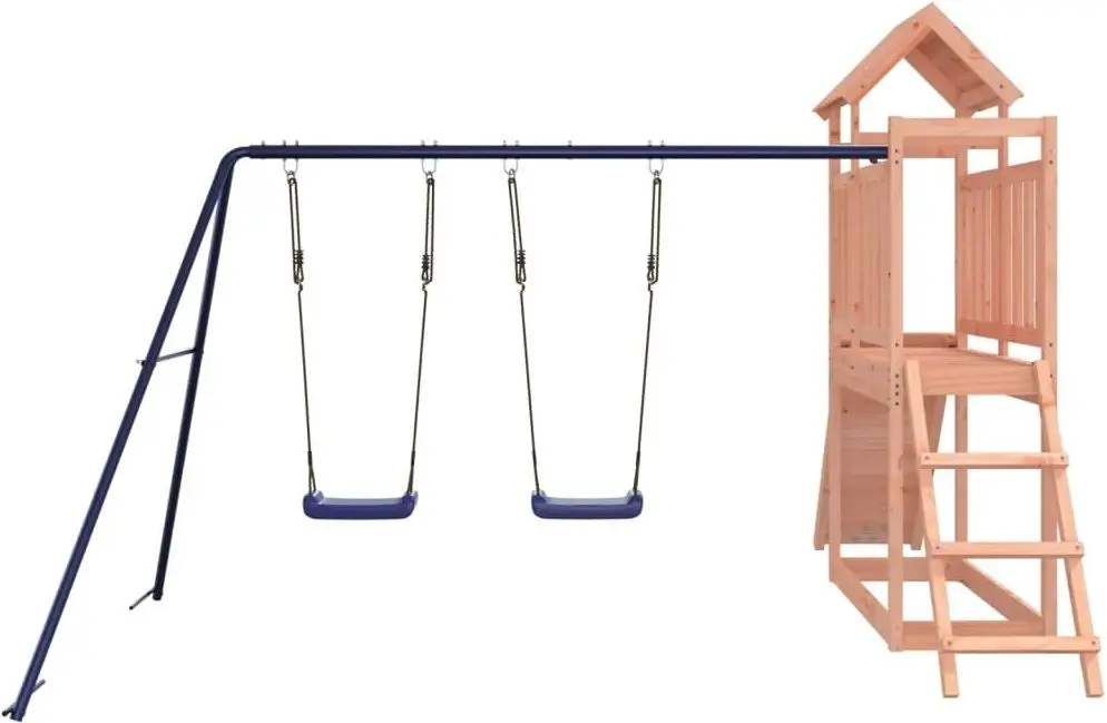 Complex de joacă VidaXL 3155874 (Wood/Blue) - 6