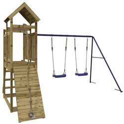 Complex de joaca VidaXL 3155875 (Blue/Natural) Thumb