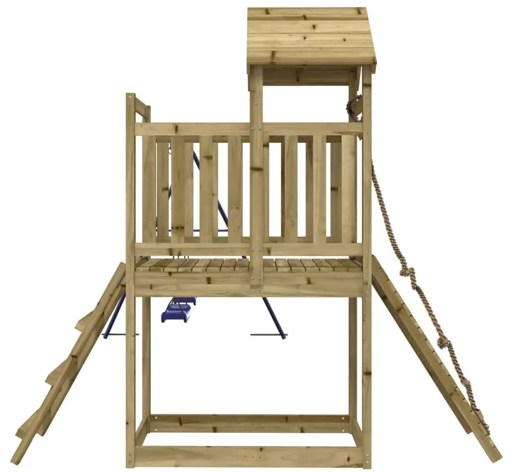 Complex de joaca VidaXL 3155875 (Blue/Natural) - 4