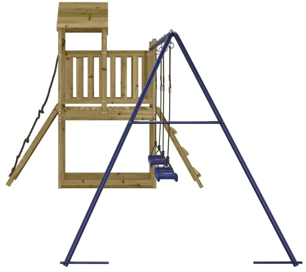 Complex de joaca VidaXL 3155875 (Blue/Natural) - 5