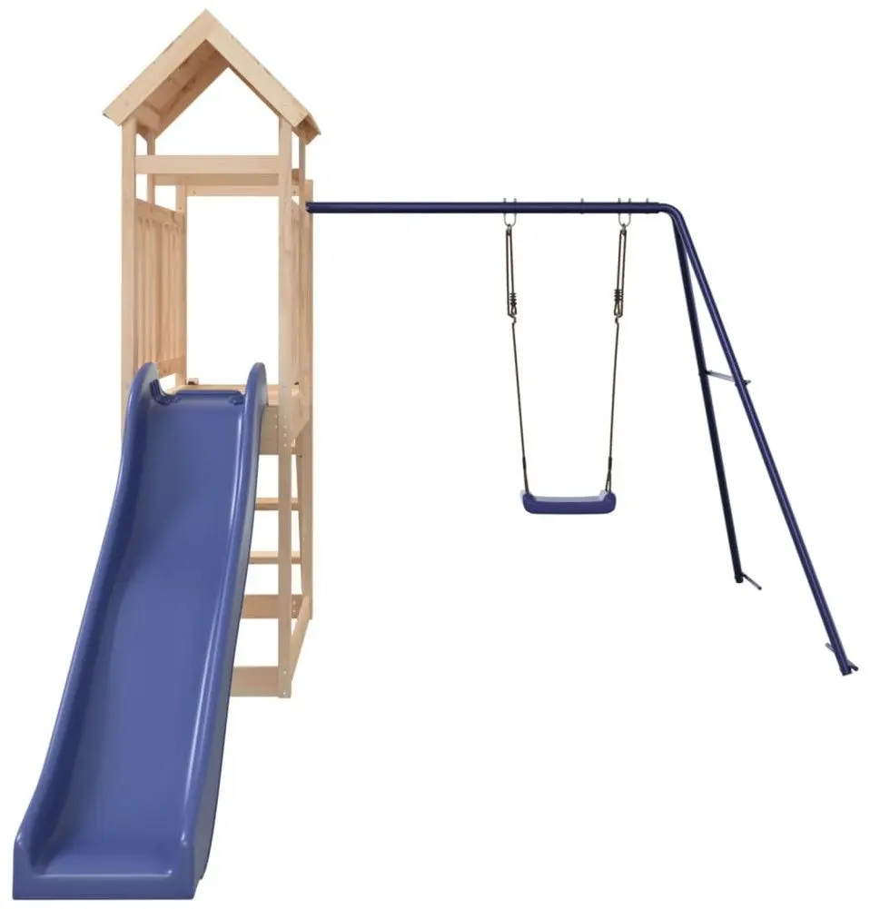 Complex de joaca VidaXL 3155876 (Blue/Natural)