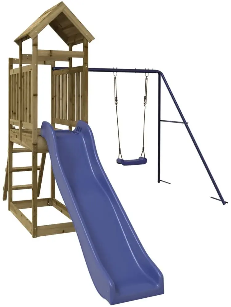 Игровой комплекс VidaXL 3155878 (Blue/Natural)