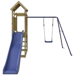 Игровой комплекс VidaXL 3155878 (Blue/Natural) Thumb