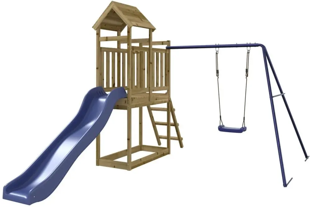 Игровой комплекс VidaXL 3155878 (Blue/Natural)