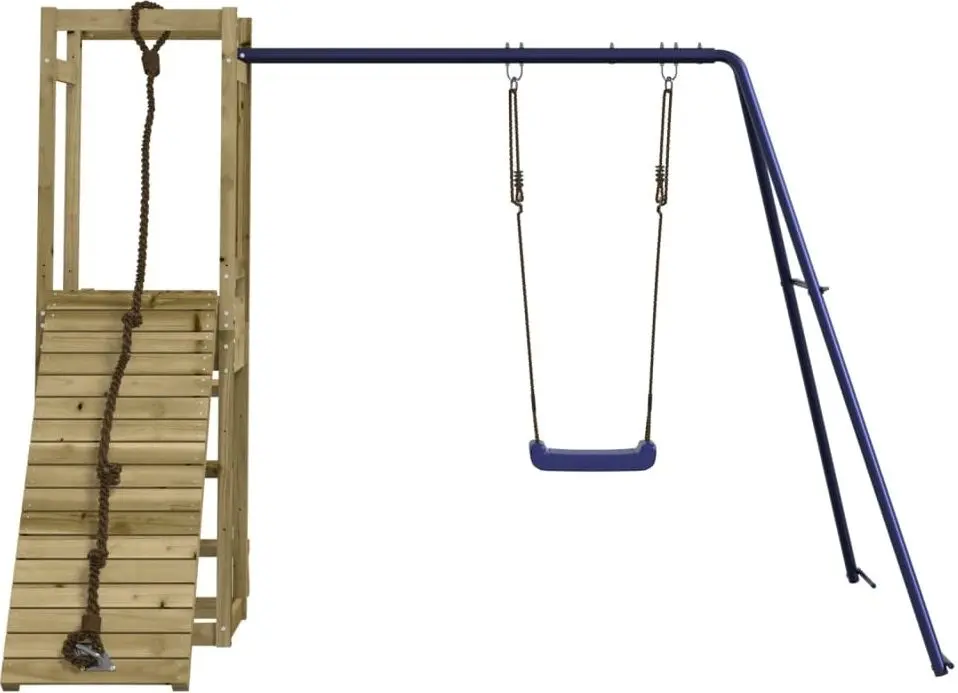 Complex de joacă VidaXL 3155879 (Wood/Blue) - 2