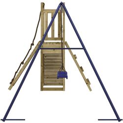 Complex de joacă VidaXL 3155879 (Wood/Blue) Thumb