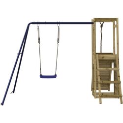 Complex de joacă VidaXL 3155879 (Wood/Blue) Thumb