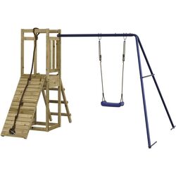 Complex de joacă VidaXL 3155879 (Wood/Blue) Thumb