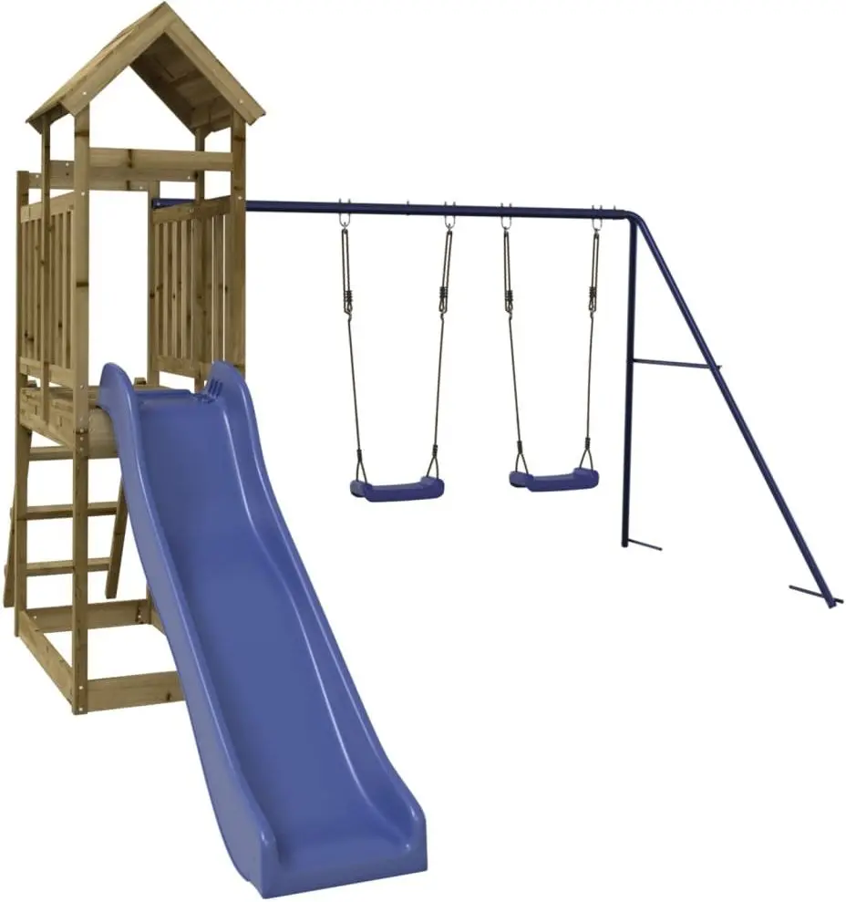 Игровой комплекс VidaXL 3155881 (Wood/Blue) - 10