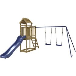 Игровой комплекс VidaXL 3155881 (Wood/Blue)