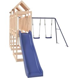 Complex de joacă VidaXL 3155882 (Wood/Blue) Thumb
