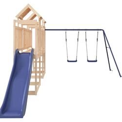 Complex de joacă VidaXL 3155882 (Wood/Blue) Thumb