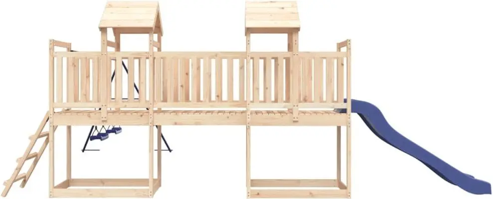 Complex de joacă VidaXL 3155882 (Wood/Blue) - 4