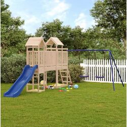 Complex de joaca VidaXL 3155885 (Blue/Natural) Thumb