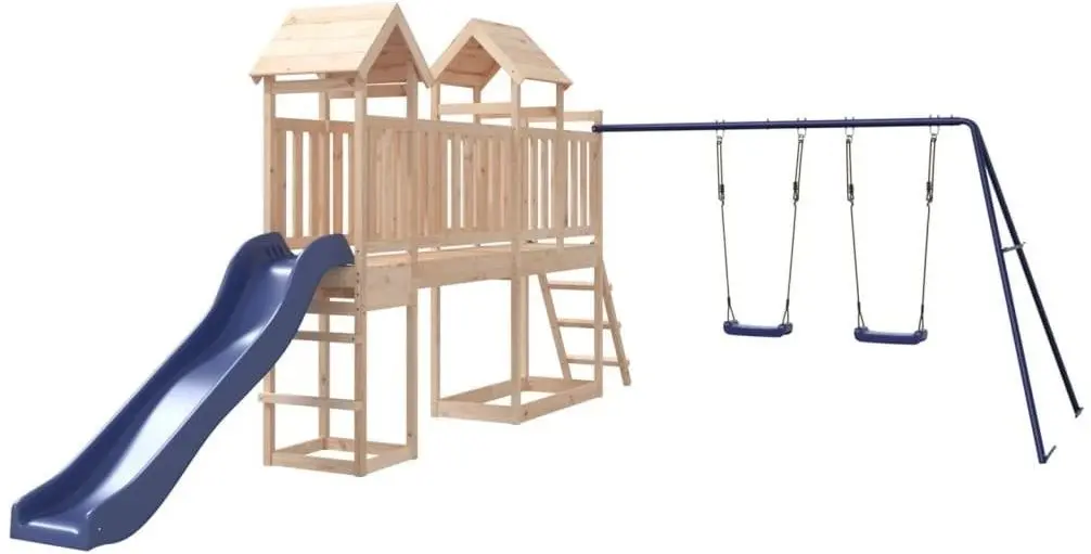 Complex de joaca VidaXL 3155885 (Blue/Natural)