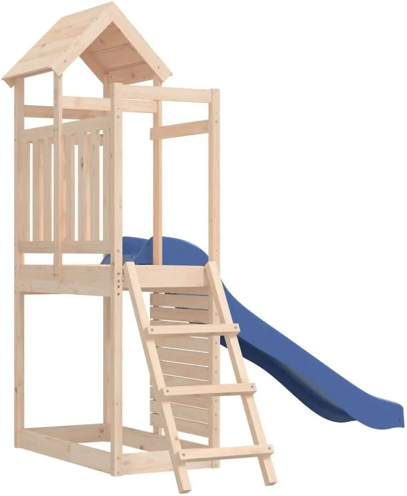 Complex de joacă VidaXL 3155888 (Wood/Blue)