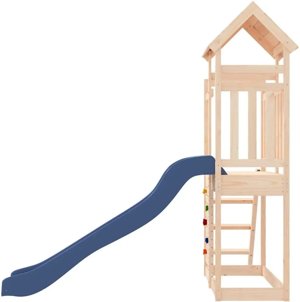 Complex de joacă VidaXL 3155888 (Wood/Blue)