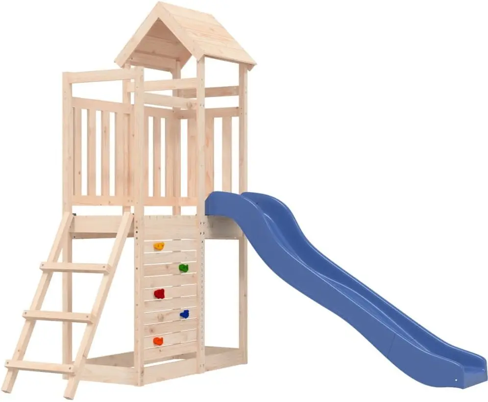 Complex de joacă VidaXL 3155888 (Wood/Blue)