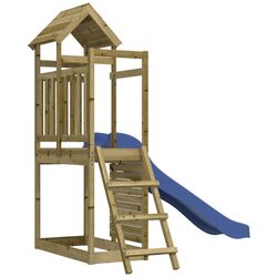 Complex de joaca VidaXL 3155890 (Blue/Natural) Thumb