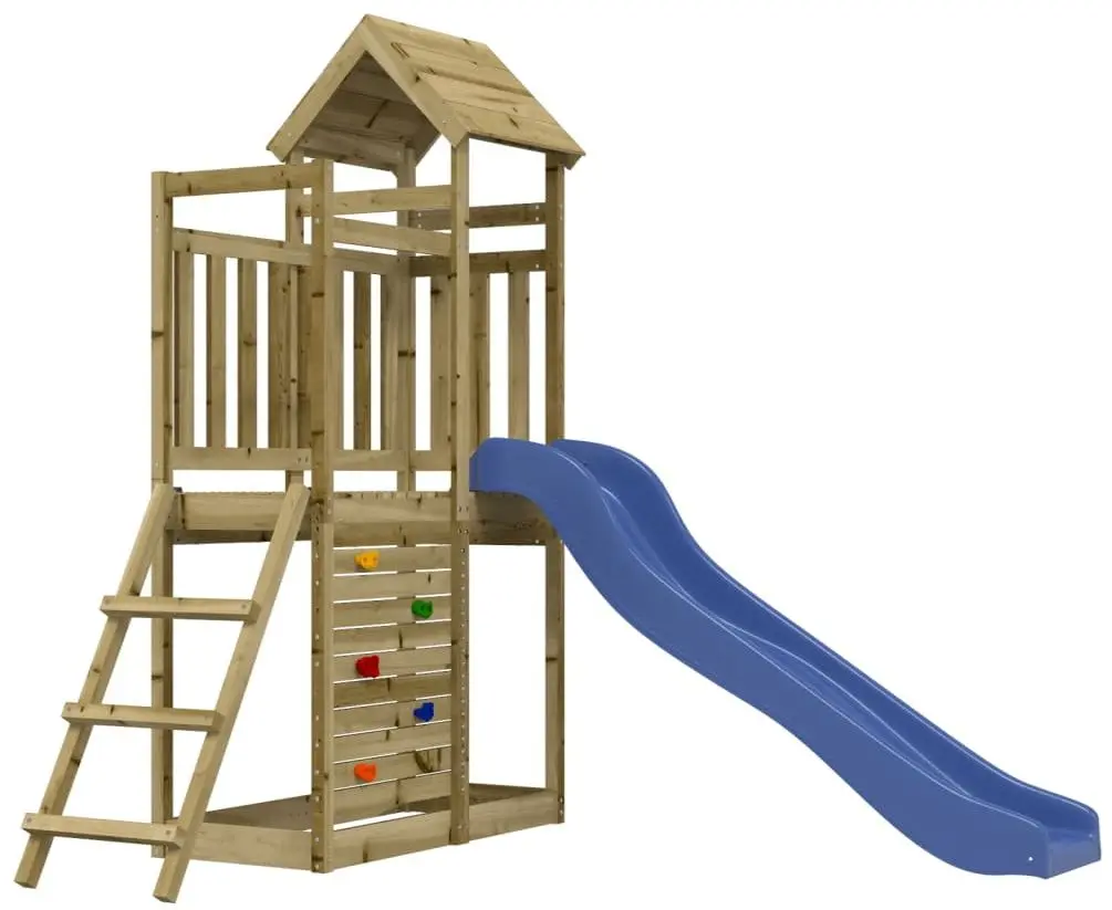 Complex de joaca VidaXL 3155890 (Blue/Natural)