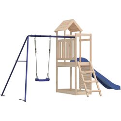 Complex de joacă VidaXL 3155891 (Wood/Blue) Thumb