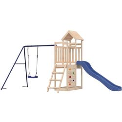 Complex de joacă VidaXL 3155891 (Wood/Blue)