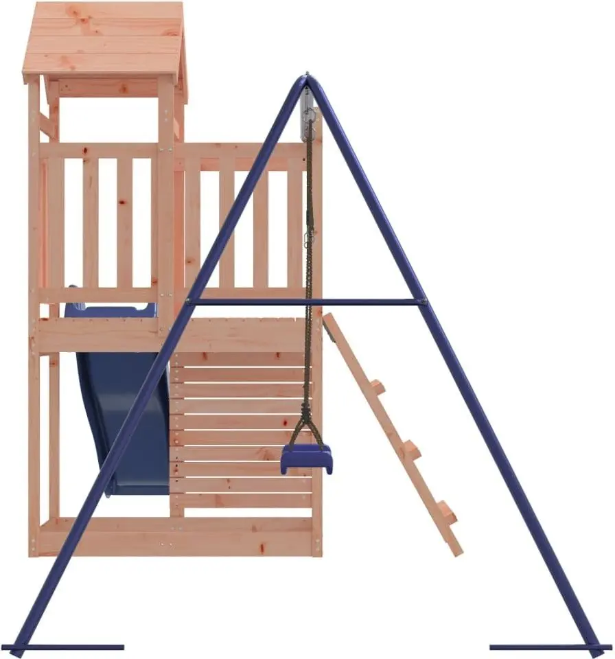 Complex de joacă VidaXL 3155892 (Wood/Blue)