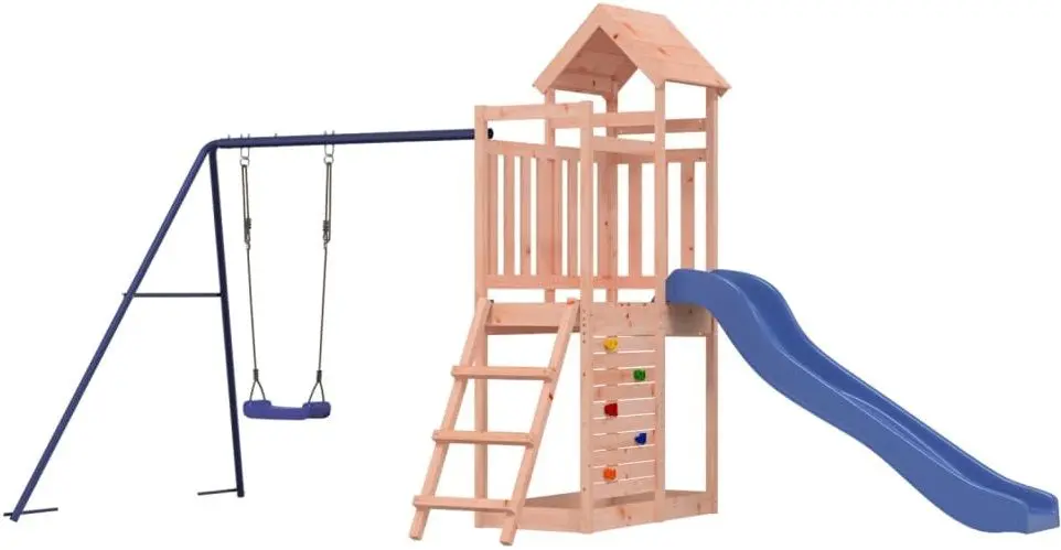 Complex de joacă VidaXL 3155892 (Wood/Blue)