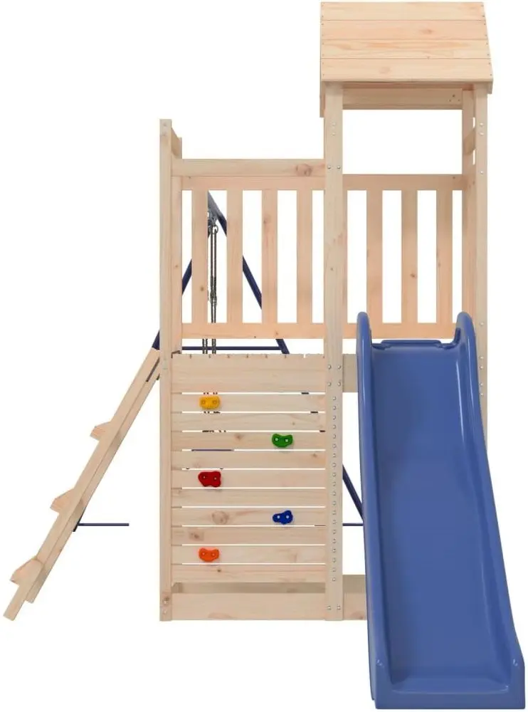 Complex de joacă VidaXL 3155894 (Wood/Blue)