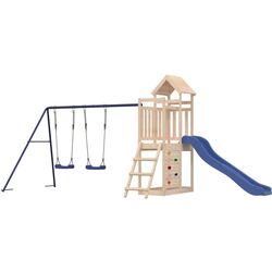 Complex de joacă VidaXL 3155894 (Wood/Blue)