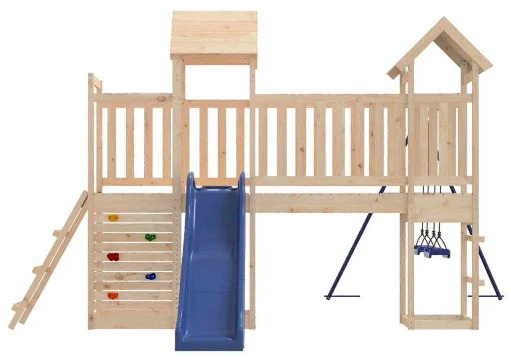 Complex de joaca VidaXL 3155897 (Natural/Blue) - 11