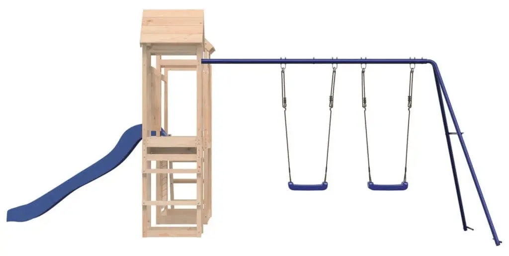 Complex de joaca VidaXL 3155897 (Natural/Blue) - 10