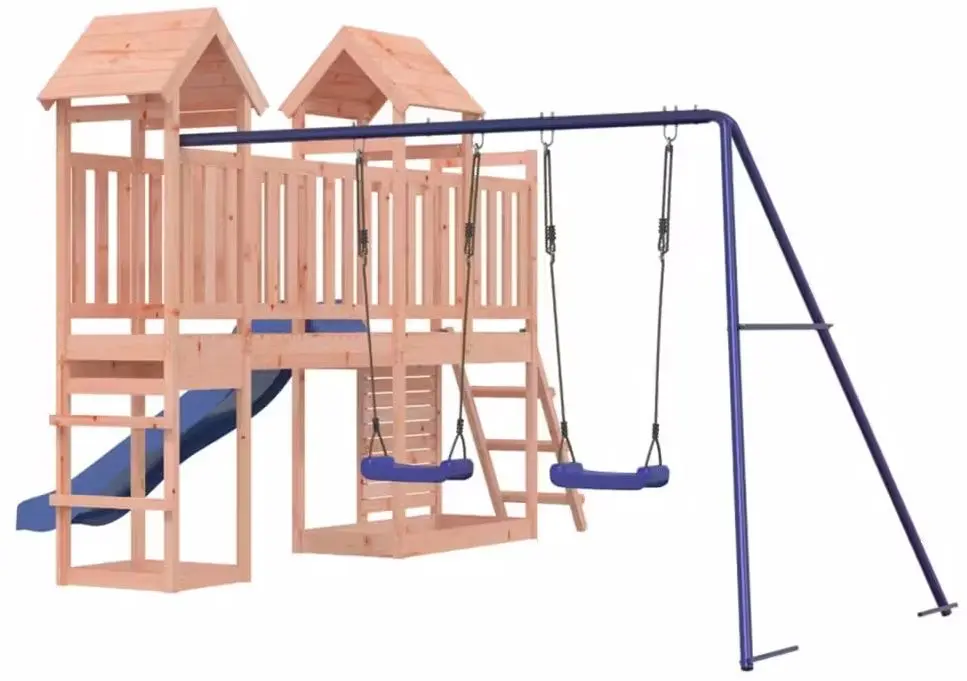 Complex de joaca VidaXL 3155898 (Blue/Natural) - 2