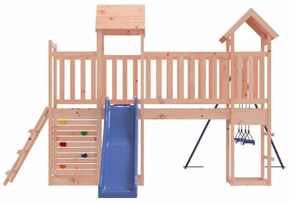 Complex de joaca VidaXL 3155898 (Blue/Natural) - 3