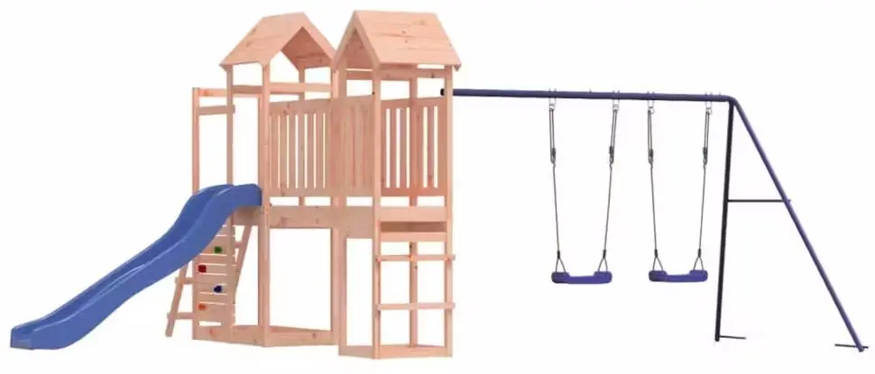 Complex de joaca VidaXL 3155898 (Blue/Natural)