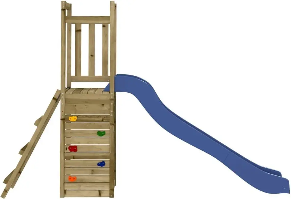 Complex de joacă VidaXL 3155914 (Wood/Blue) - 2