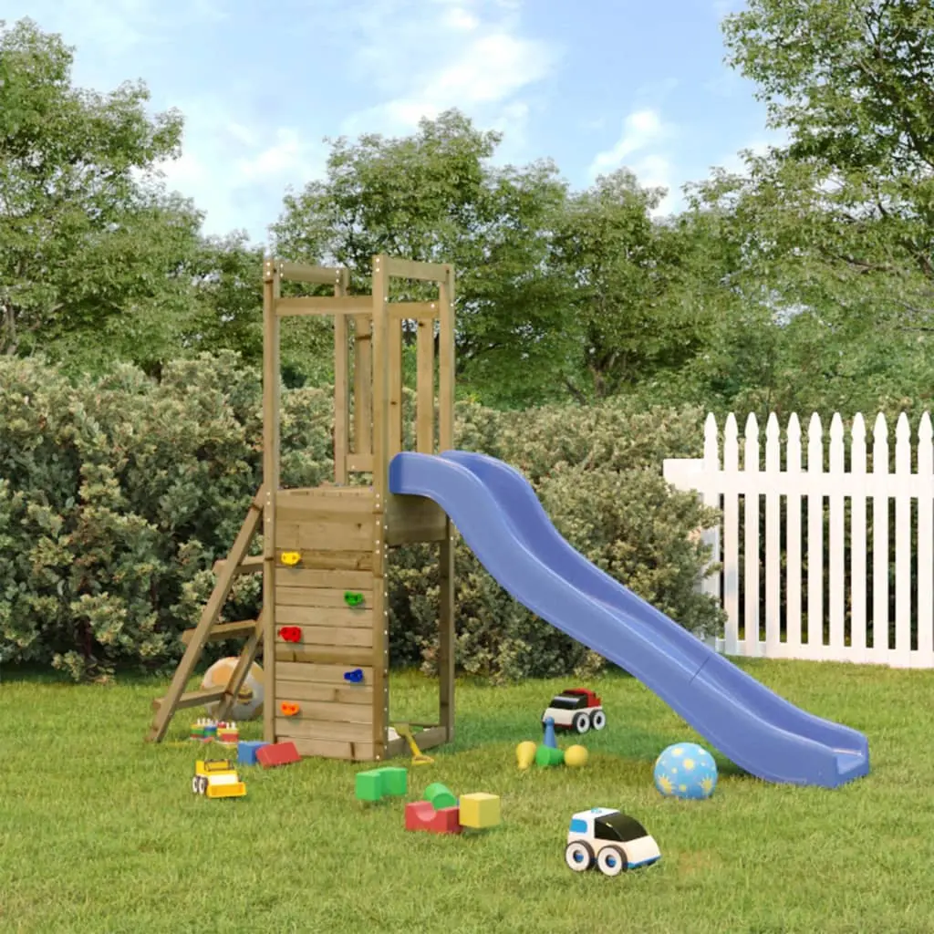 Complex de joacă VidaXL 3155914 (Wood/Blue) - 9
