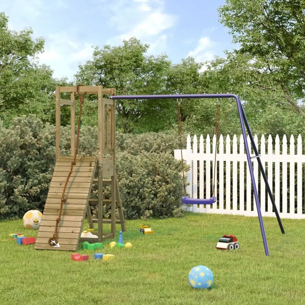 Игровой комплекс VidaXL 3155920 (Wood/Blue) - 11