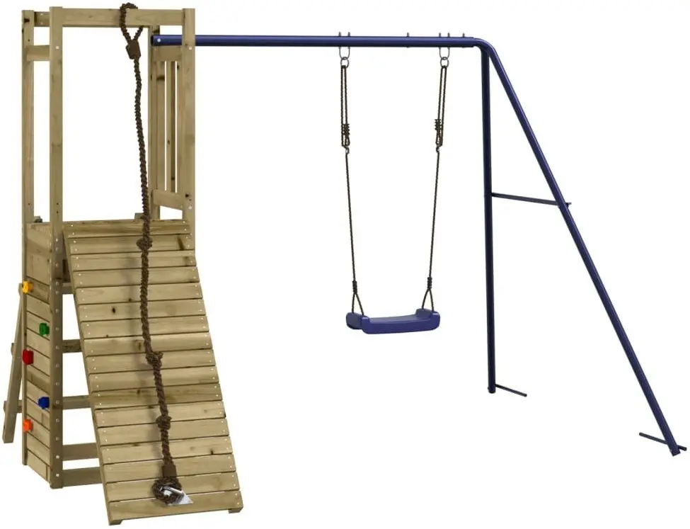 Игровой комплекс VidaXL 3155920 (Wood/Blue)