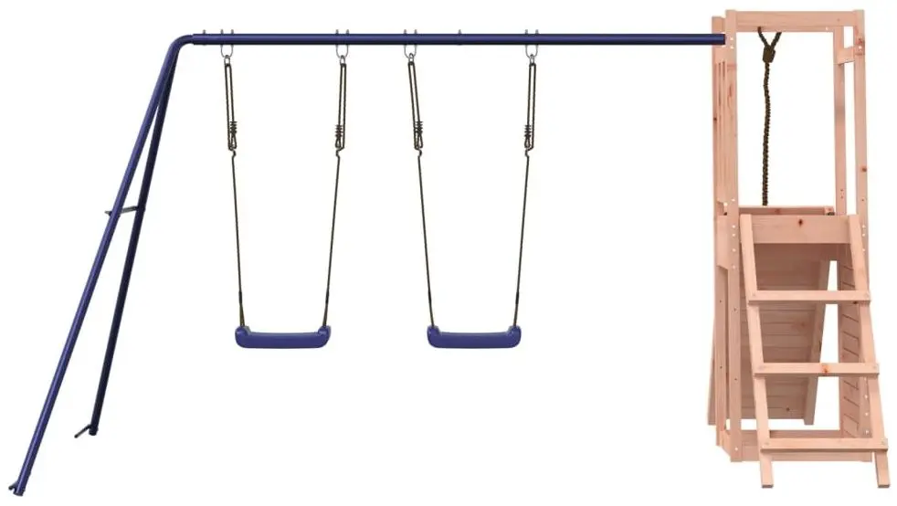 Complex de joaca VidaXL 3155922 (Blue/Natural) - 4