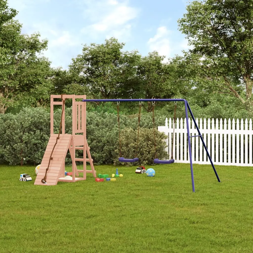 Complex de joaca VidaXL 3155922 (Blue/Natural) - 8