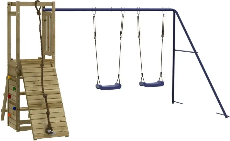 Игровой комплекс VidaXL 3155923 (Wood/Blue)